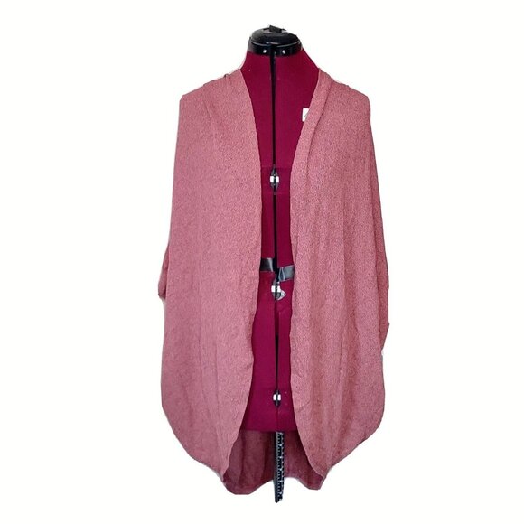 ABOUND Cocoon Sweater Cardigan Brown Spice Women Size Medium Open Front - Picture 1 of 10